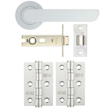 Picture of Valencia Latch Door Handle Pack - ZPA040-SCLT