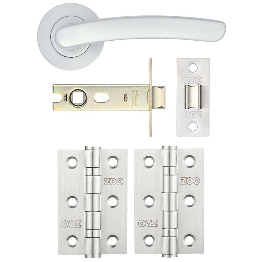 Picture of Santiago Latch Door Handle Pack - ZPA020-SCLT