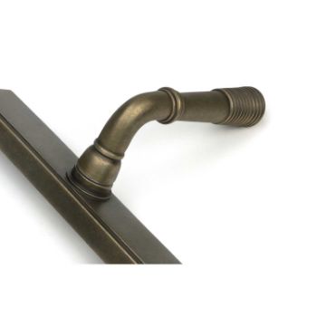 Picture of Reeded Slimline Sprung Lever Espag Lock Set- Burnished Brass - 52423