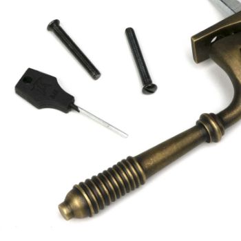 Picture of Burnished Brass Reeded Espag - RH - 52307