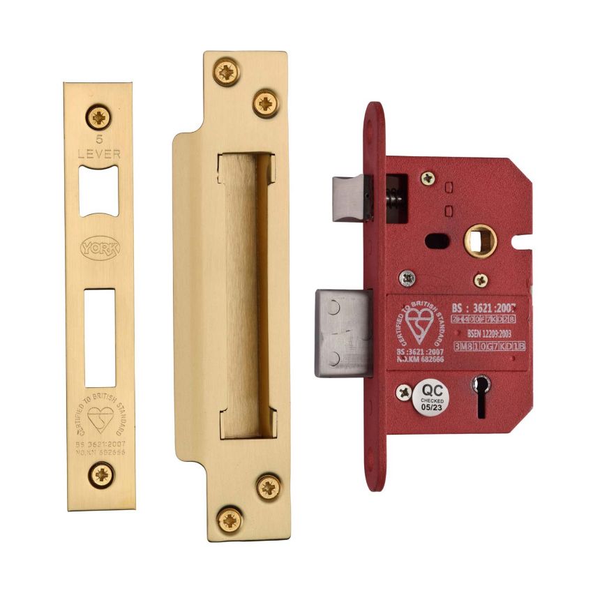 BS Security 5 Lever Sashlock in Stain Brass YKSLBS52N-SB