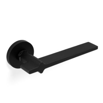 Picture of Valli Yabu Pushelberg Lever on Round Rosette - Matt Black PVD - H378MBPVD