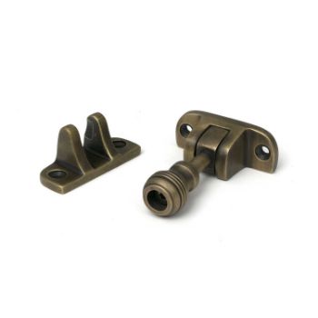 Picture of Prestbury Brighton Fastener Radiused In Burnished Brass- 52342