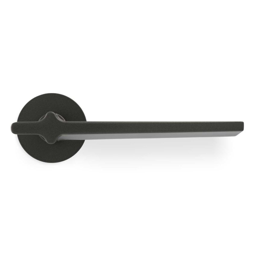 Picture of Valli Yabu Pushelberg Lever on Round Rosette - Anthracite - H378ANT