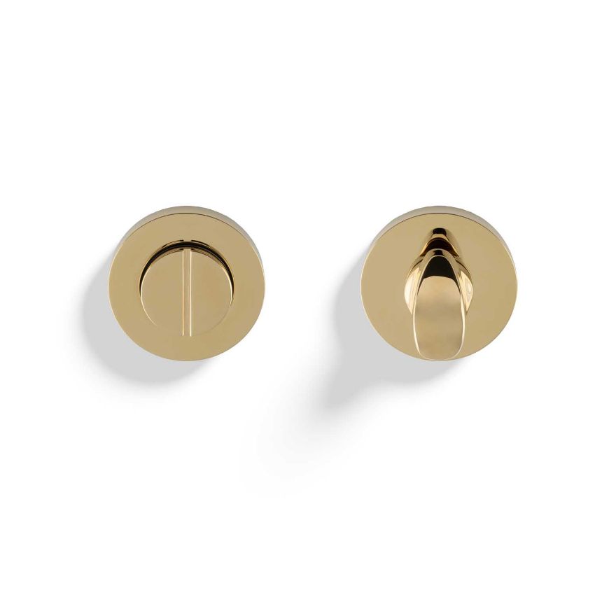 Picture of Valli Turn & Release Screw-on Round Rosette - Polished Brass PVD - K1104PBPVD