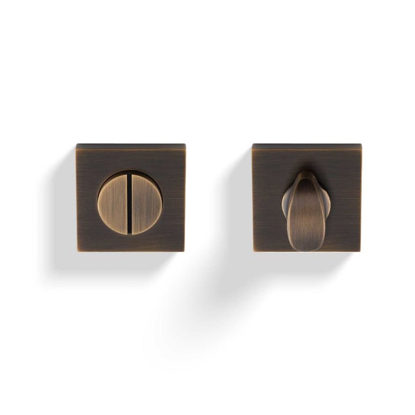 Picture of Valli Turn & Release Push-on Square Rosette - Antique Brass - K1104SQAB