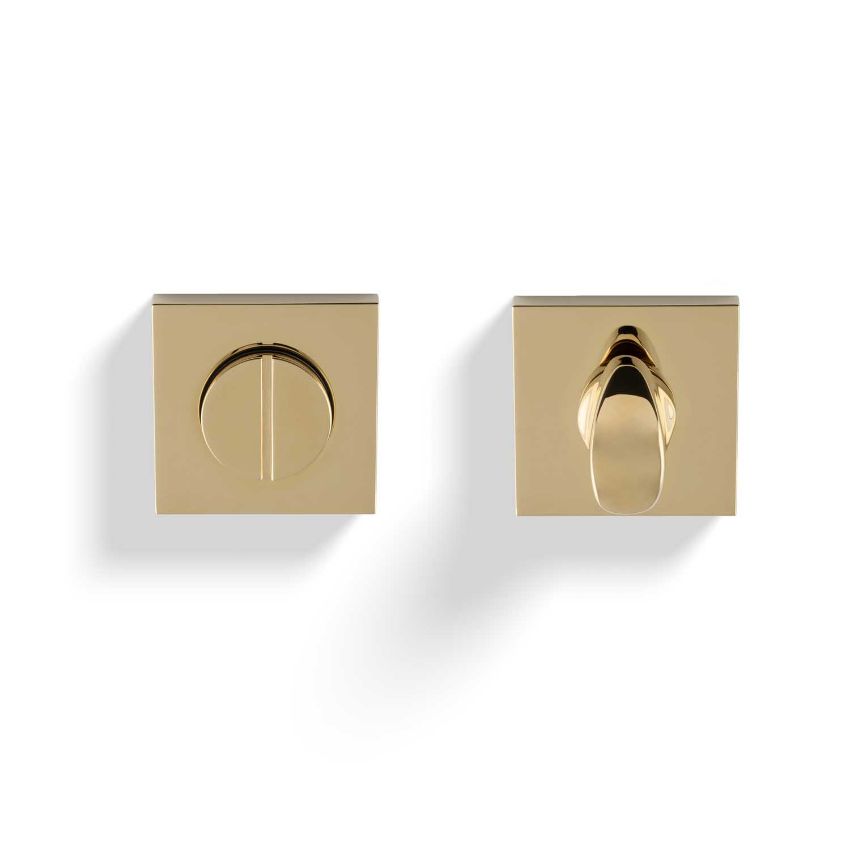 Picture of Valli Turn & Release Push-on Square Rosette - Polished Brass PVD - K1104SQPBPVD