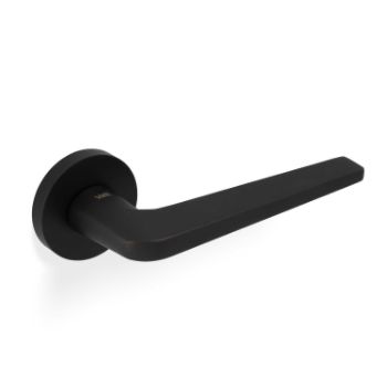 Picture of Valli David Chipperfield Lever on Round Rosette - Matt Black PVD - H348MBPVD