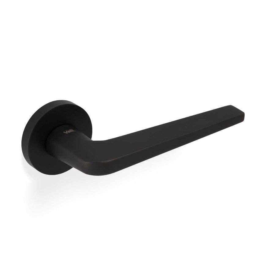 Picture of Valli David Chipperfield Lever on Round Rosette - Matt Black PVD - H348MBPVD