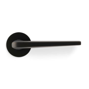 Picture of Valli David Chipperfield Lever on Round Rosette - Matt Black PVD - H348MBPVD
