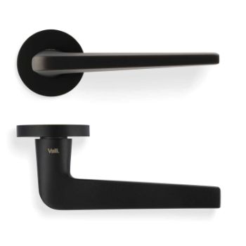 Picture of Valli David Chipperfield Lever on Round Rosette - Matt Black PVD - H348MBPVD