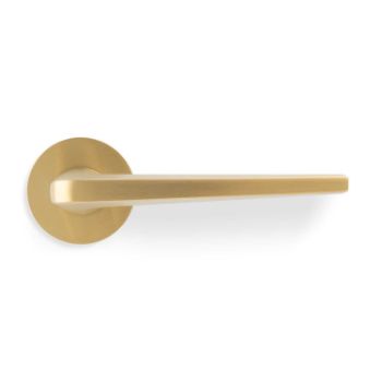 Picture of Valli David Chipperfield Lever on Round Rosette - Satin Brass PVD - H348SBPVD