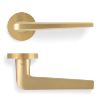 Picture of Valli David Chipperfield Lever on Round Rosette - Satin Brass PVD - H348SBPVD