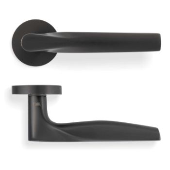 Picture of Valli SOM New York Lever on Round Rosette - Dark Bronze PVD - H359EDPVD