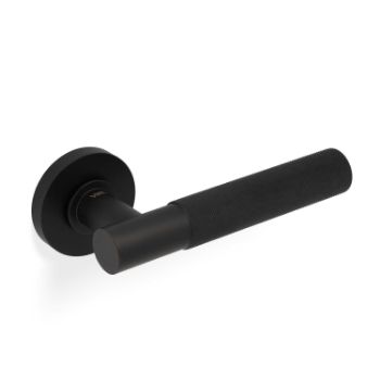 Picture of Valli Antonio Citterio Lever on Round Rosette (Zigrinato) - Matt Black PVD - H379MBPVD