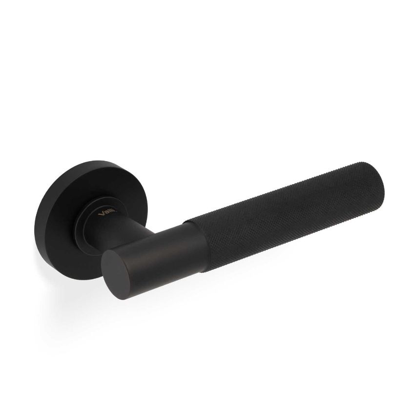 Picture of Valli Antonio Citterio Lever on Round Rosette (Zigrinato) - Matt Black PVD - H379MBPVD