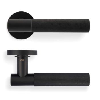 Picture of Valli Antonio Citterio Lever on Round Rosette (Zigrinato) - Matt Black PVD - H379MBPVD