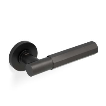 Picture of Valli Antonio Citterio Lever on Round Rosette (Esagono) - Dark Bronze PVD - H380EDPVD