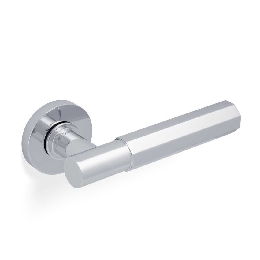 Picture of Valli Antonio Citterio Lever on Round Rosette (Esagono) - Polished Chrome PVD - H380PCPVD