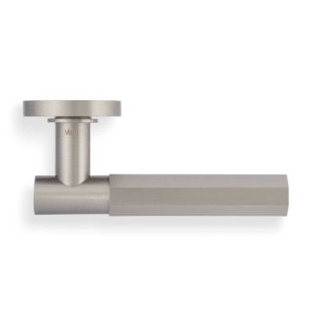 Picture of Valli Antonio Citterio Lever on Round Rosette (Esagono) - Satin Nickel PVD - H380SNPVD