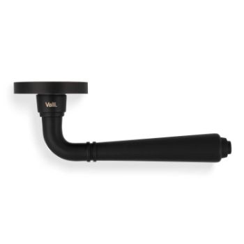 Picture of Valli Teseo Lever on Round Rosette - Matt Black PVD - H1037MBPVD