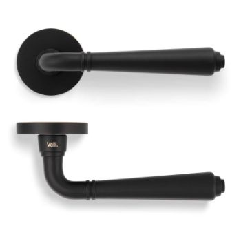 Picture of Valli Teseo Lever on Round Rosette - Matt Black PVD - H1037MBPVD