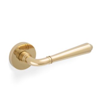 Picture of Valli Teseo Lever on Round Rosette - Polished Brass PVD - H1037PBPVD