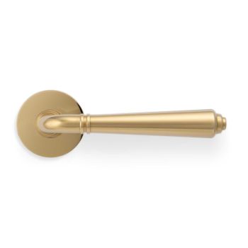 Picture of Valli Teseo Lever on Round Rosette - Polished Brass PVD - H1037PBPVD