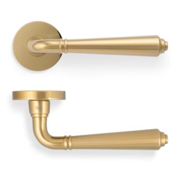 Picture of Valli Teseo Lever on Round Rosette - Polished Brass PVD - H1037PBPVD