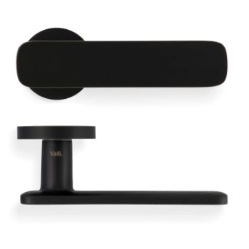 Picture of Valli Giasone Lever on Round Rosette - Matt Black PVD - H1050MBPVD