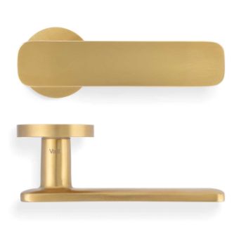 Picture of Valli Giasone Lever on Round Rosette - Satin Brass PVD - H1050SBPVD