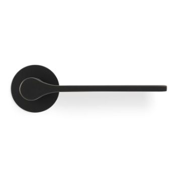 Picture of Valli Carmen Lever on Round Rosette - Matt Black PVD - H1062MBPVD