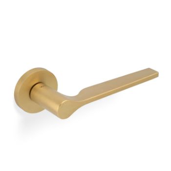 Picture of Valli Carmen Lever on Round Rosette - Satin Brass PVD - H1062SBPVD