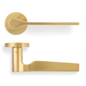 Picture of Valli Carmen Lever on Round Rosette - Satin Brass PVD - H1062SBPVD