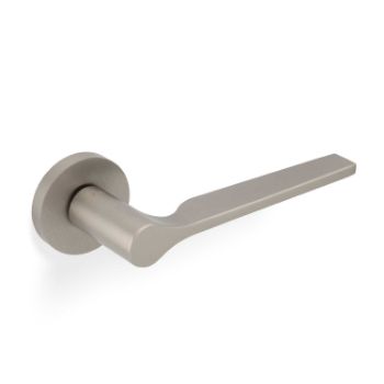 Picture of Valli Carmen Lever on Round Rosette - Satin Nickel PVD - H1062SNPVD