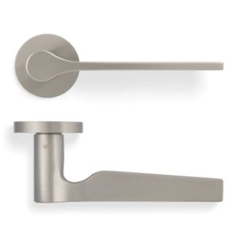 Picture of Valli Carmen Lever on Round Rosette - Satin Nickel PVD - H1062SNPVD