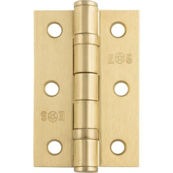 Picture of 3" (76mm) Satin Brass Ball Bearing Hinges - HIN1322SB