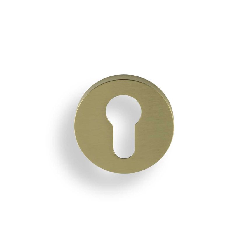 Picture of Valli Euro Profile Push-on Round Rosette Escutcheon - Satin Brass PVD - K1101SBPVD