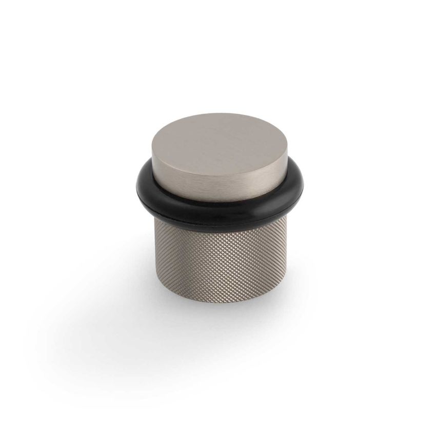 Picture of Valli 38 x 35mm - Floor Mounted Knurled Doorstop - Concealed Fix - Satin Nickel PVD - K1301SNPVD