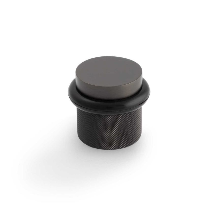 Picture of Valli 38 x 35mm - Floor Mounted Knurled Doorstop - Concealed Fix - Dark Bronze PVD - K1301EDPVD