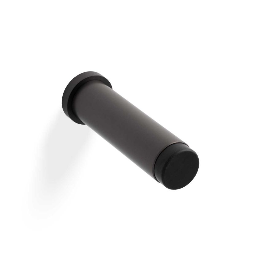 Picture of Valli 76 x 20mm - Wall Mounted Plain Doorstop on Rose - Concealed Fix - Dark Bronze PVD - K1400EDPVD