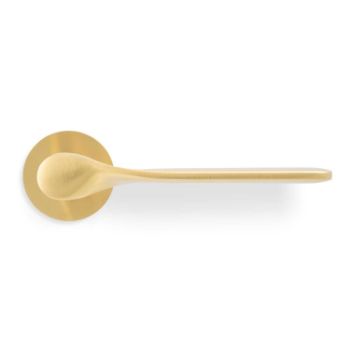 Picture of Valli Perkins & Will Lever on Round Rosette - Satin Brass PVD - H383SBPVD