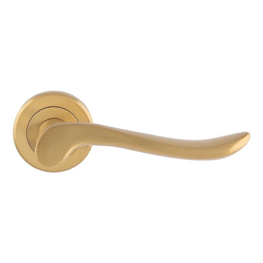 Picture of Verdun Door Handle in Satin Brass- ZIN3130SB