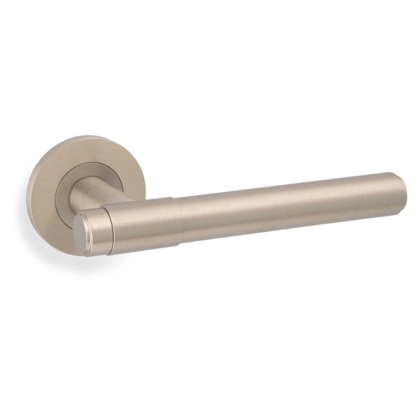 Picture of Kingston Plain Lever on Round Rose - AW241SNPVD