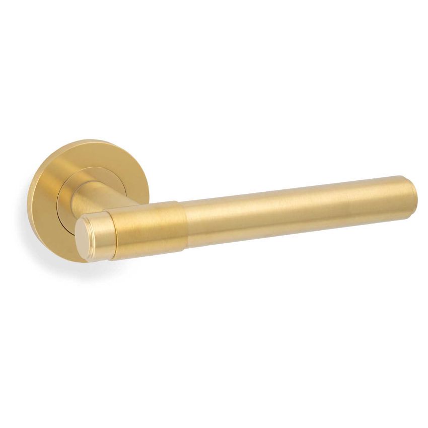 Picture of Kingston Plain Lever on Round Rose - AW241SBPVD