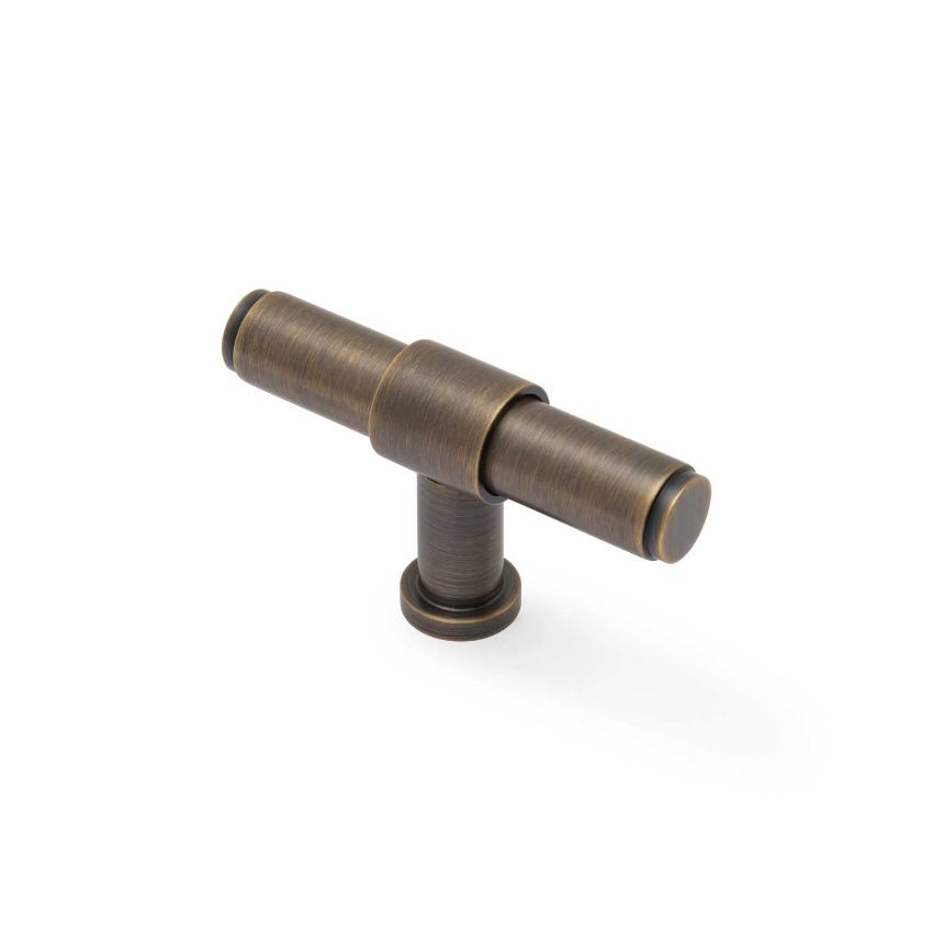 Picture of Kingston Plain T-Bar Cupboard Knob- AW838P-80-AB
