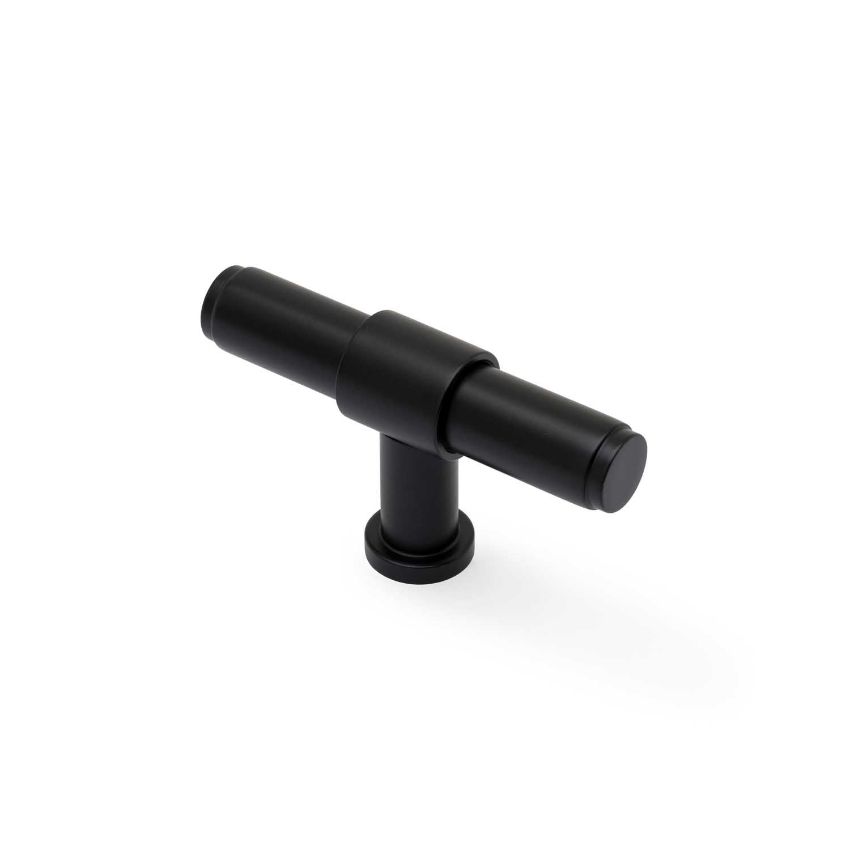 Picture of Kingston Plain T-Bar Cupboard Knob- AW838P-80-BL