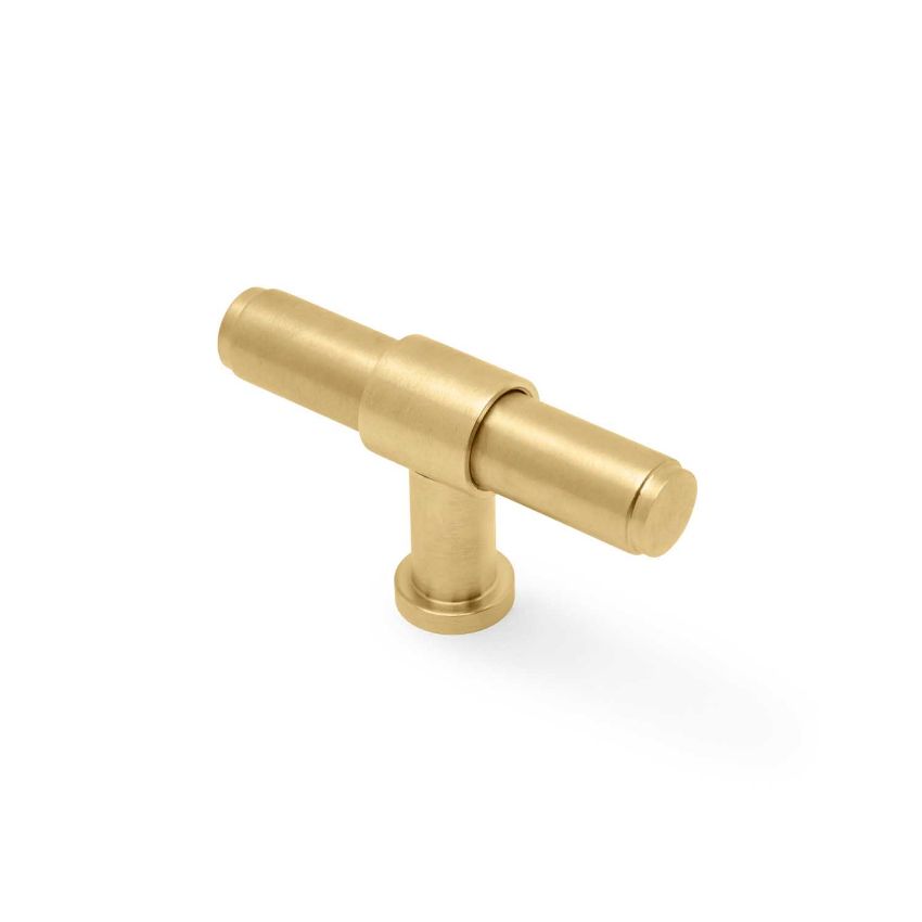 Picture of Kingston Plain T-Bar Cupboard Knob- AW838P-80-SBPVD