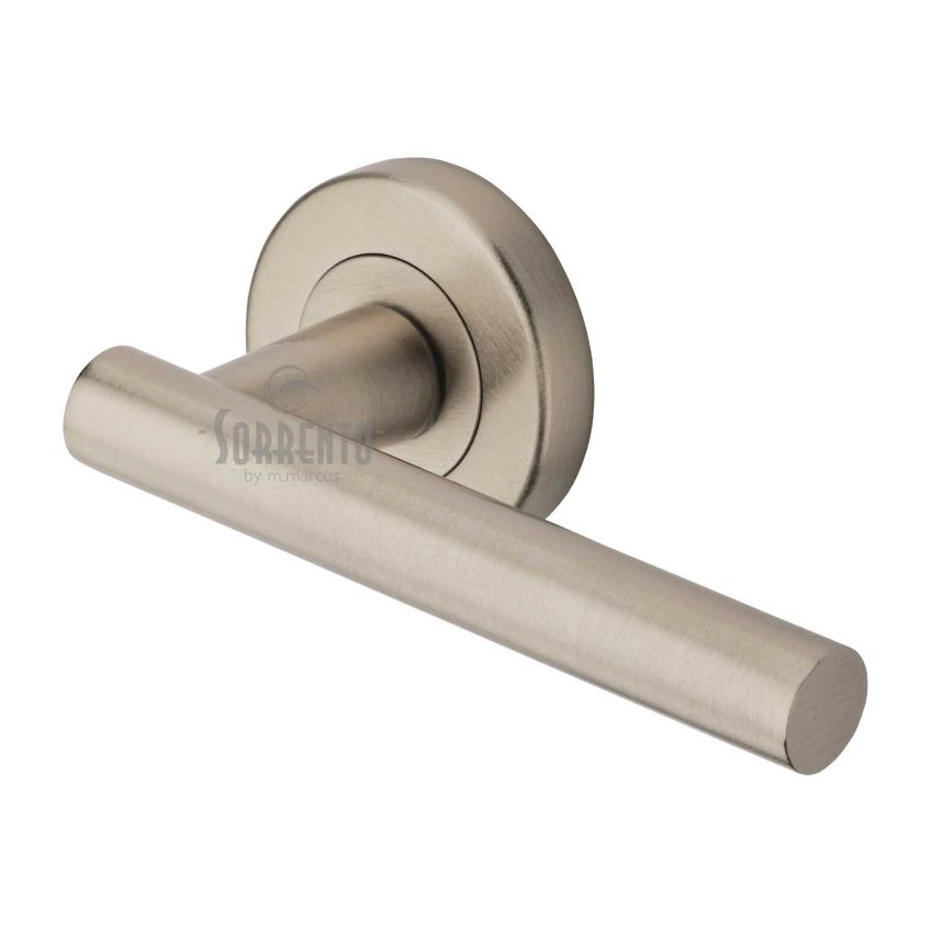 Picture of Sorrento Shuttle Satin Nickel Door Handles - Sc-3052-SNZ