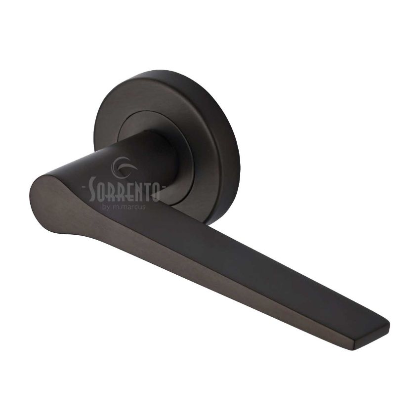Picture of Sorrento Door Handle on Round Rose Neo Design- SC-3059-MBZ